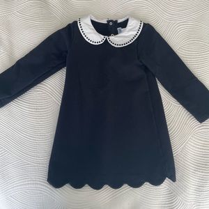 Fleece-lined Navy Toddler Girl Dress - Hardly worn!